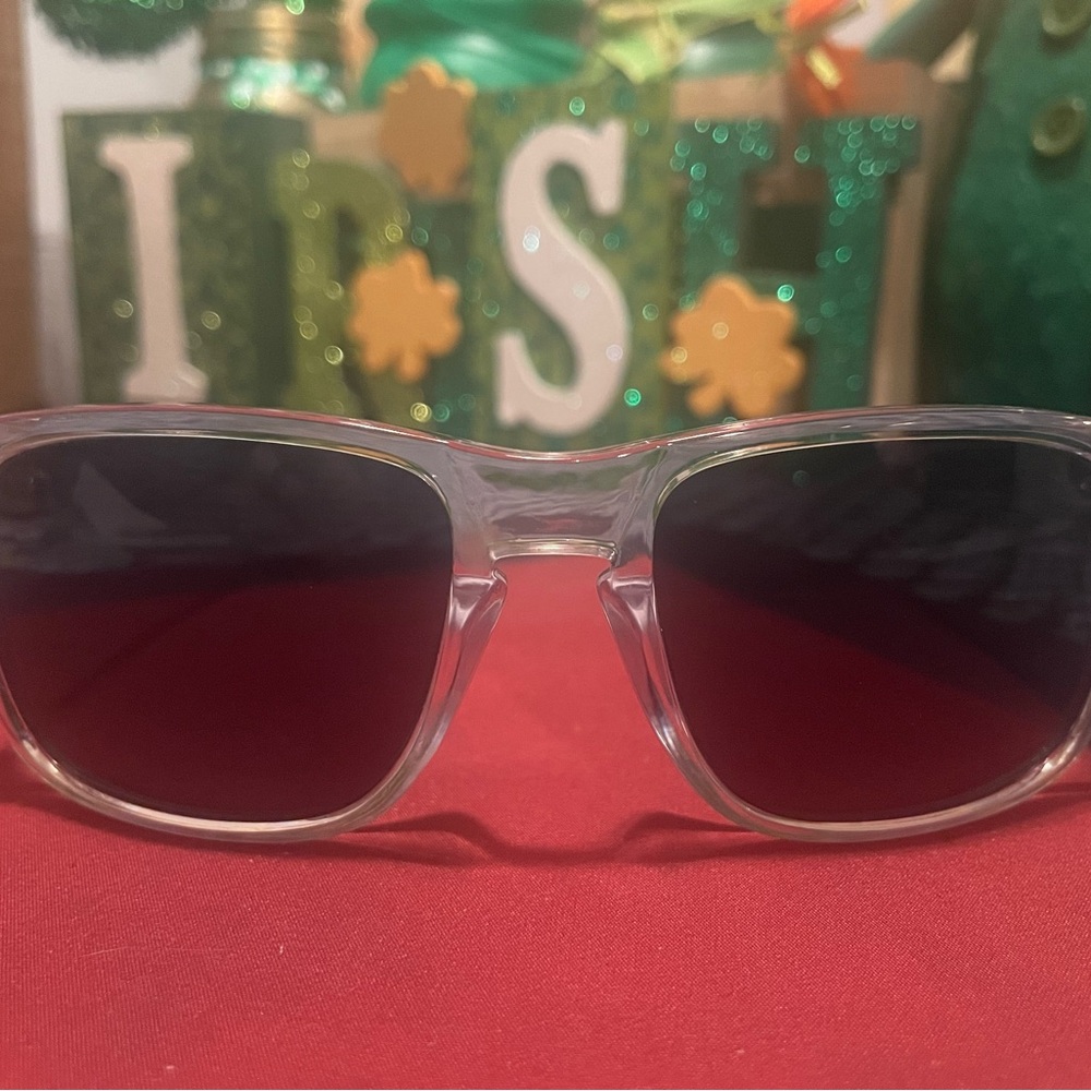 Oakley Clear Frame Sunglasses with shaded Lenses